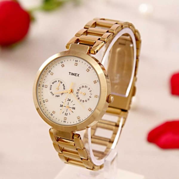 Timex Fashion Analog Golden Dial Watch for Women: Gift/Send Fashion and  Lifestyle Gifts Online L11023588 |