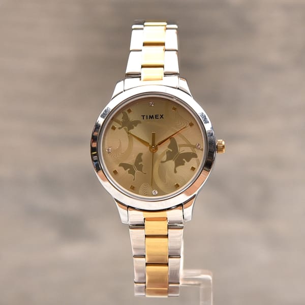 timex watch golden