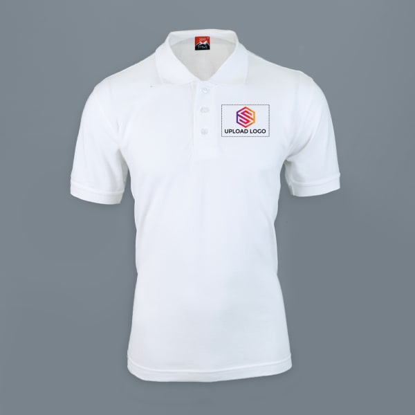 Titlis Polycotton Polo T-shirt for Men (White)