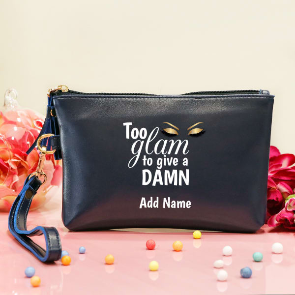 Too Glam Personalized Women's Makeup Pouch