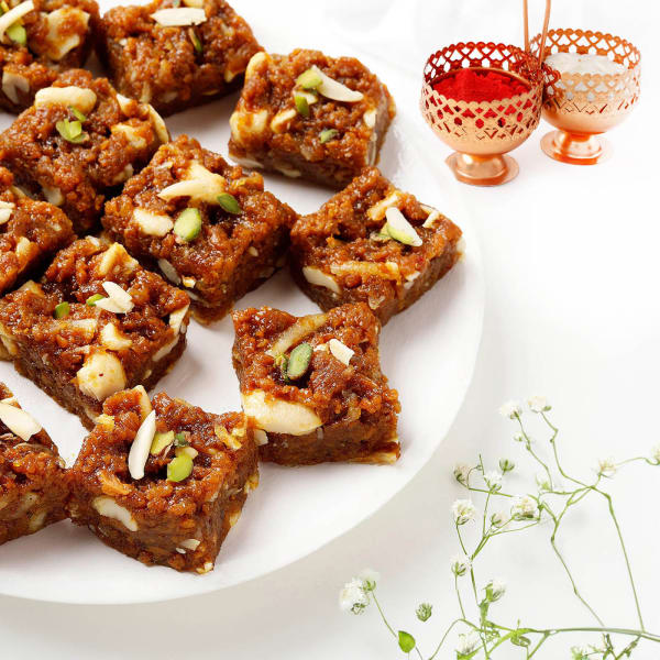 Traditional Dodha Barfi For Bhai Dooj