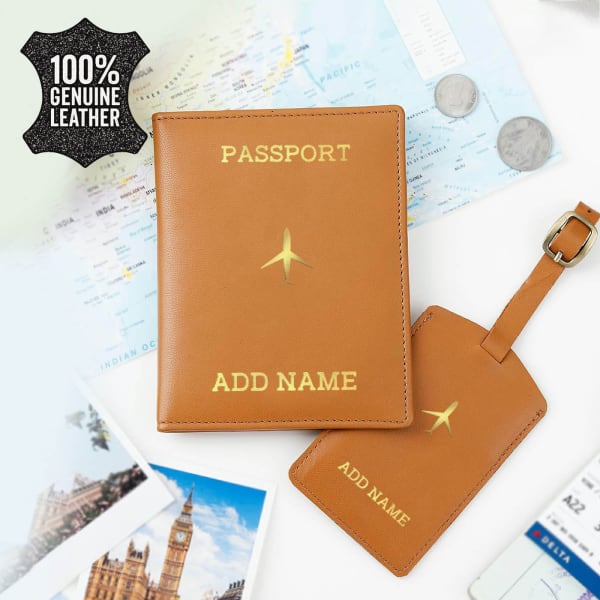 Travel Companion Personalized Combo - Tan