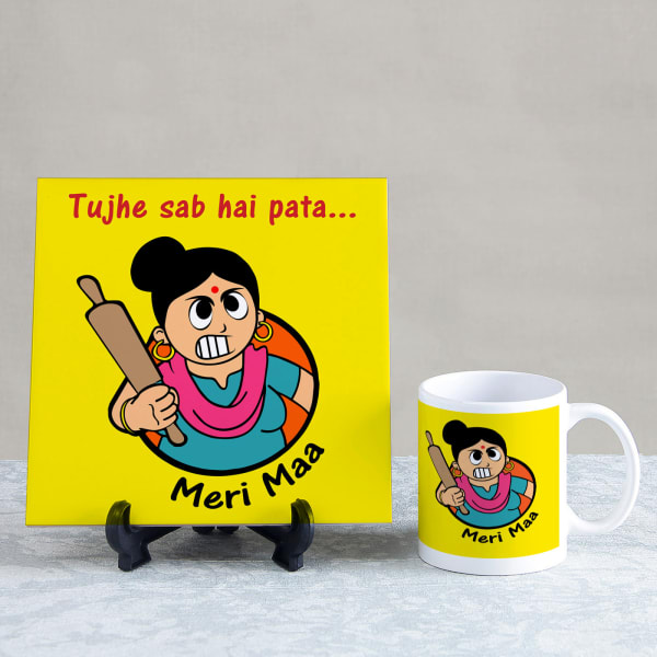 Tujhe Sab Hai Pata Meri Maa Tile & Mug Combo