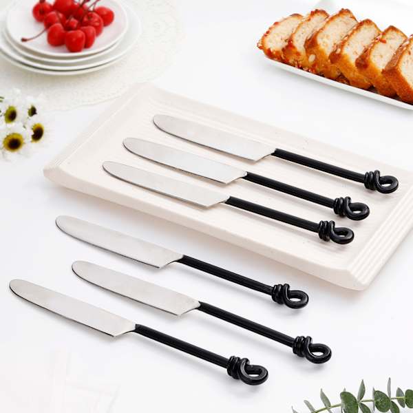 Twisted Handle Butter Knife - Set Of 6