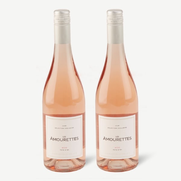 Two bottles of Les Amourettes, RosÃ©