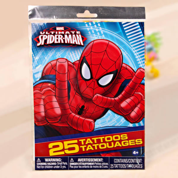 Ultimate Spiderman Tattoos For Kids: Gift/Send Toys and ...