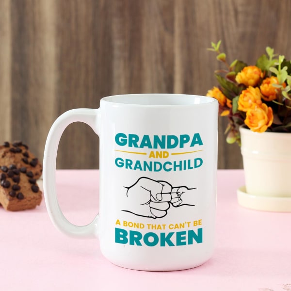 Unbreakable Bond Personalized Mug For Grandpa