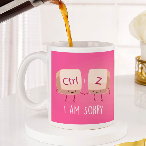 Undo and Reverse Personalized I am sorry Mug