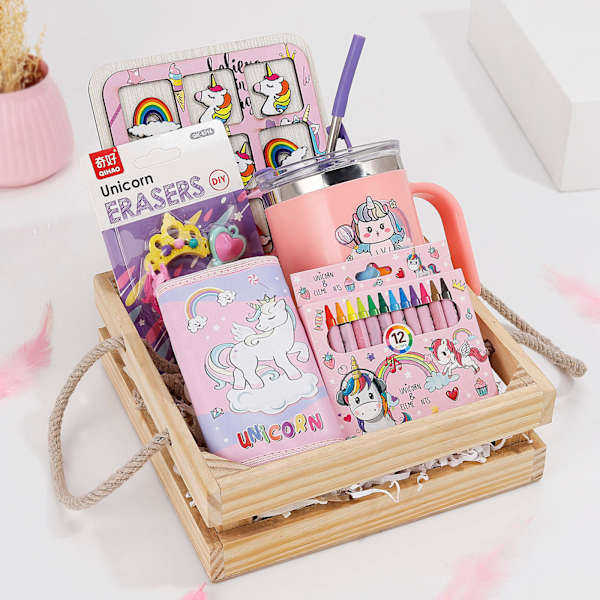 Unicorn Magic Wooden Hamper For Kids