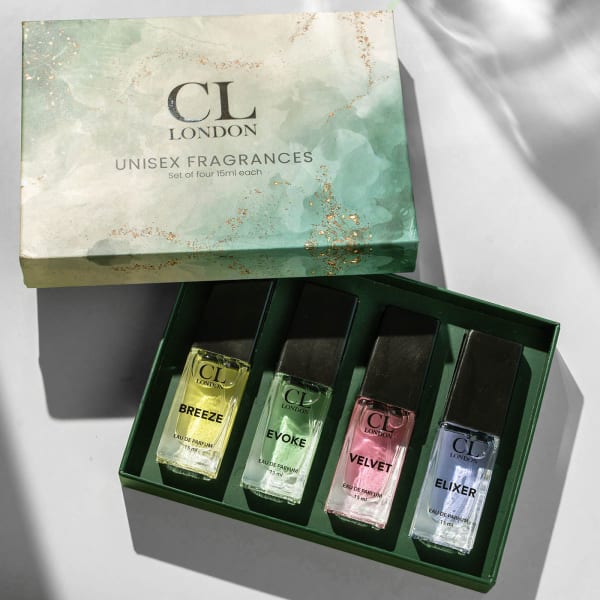 Unisex Perfume Quartet Gift Set - 15ml each