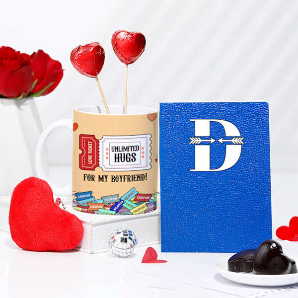 Unlimited Hugs Personalized Hamper For Boyfriend