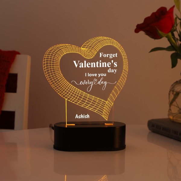Valentine's Day Personalized LED Lamp