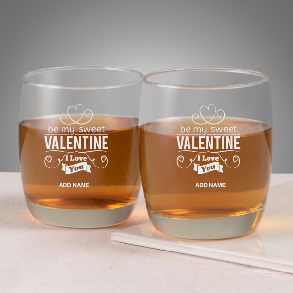 Valentines Special Whiskey Glasses
