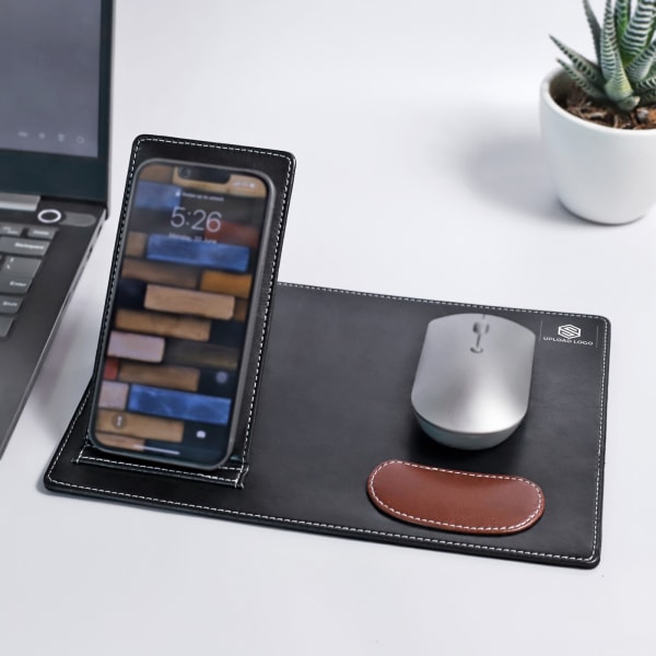 Versatile Personalized Black Mousepad