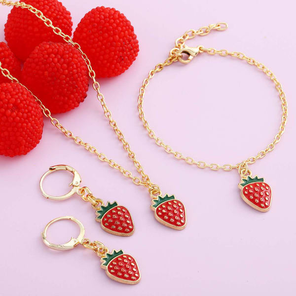 Very Strawberry Jewellery Set for Girls