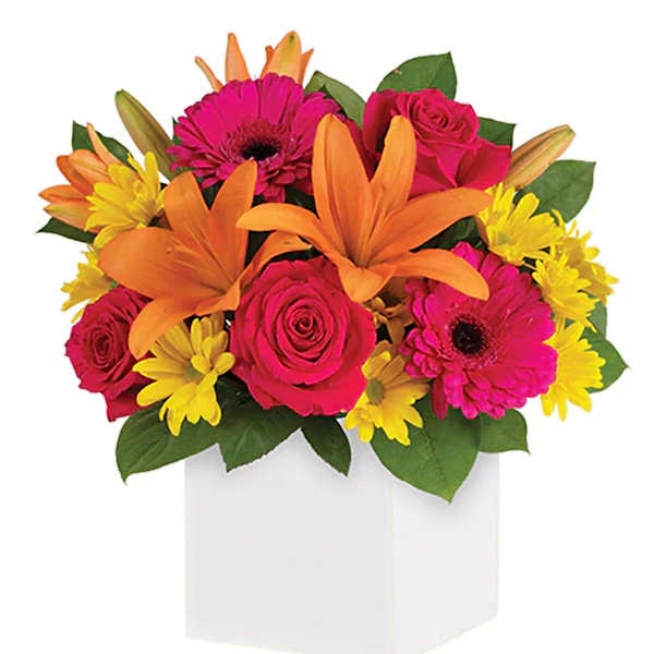 Vibrant Bliss Mixed Flower Bouquet