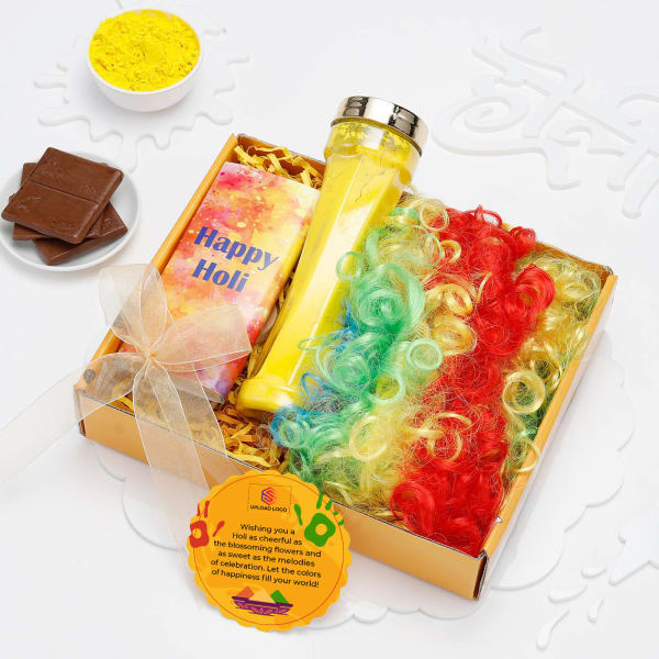 Vibrant Delights Personalized Holi Gift Box