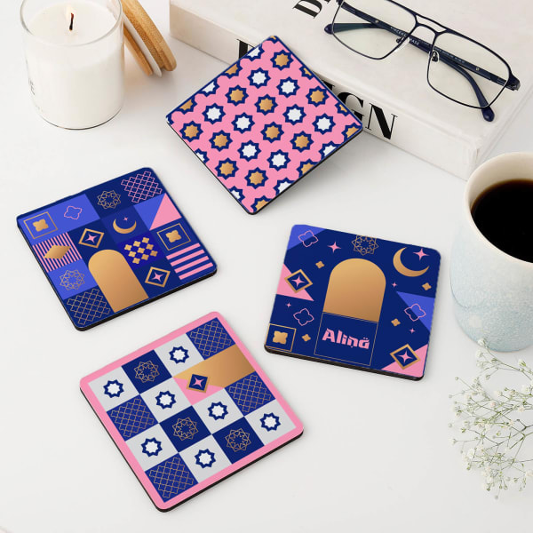 Vibrant Graphics Coasters - Personalized - Set Of 4