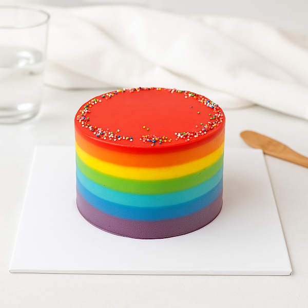 Vibrant Rainbow Cake (1 Kg)