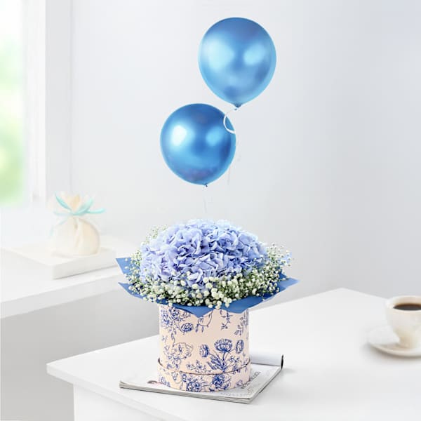 Vivacious Blue Balloons Arrangement