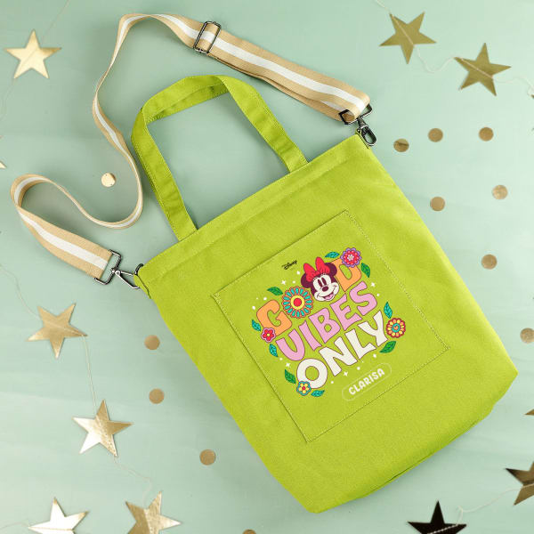 Vogue Canvas Tote Personalized Bag - Green