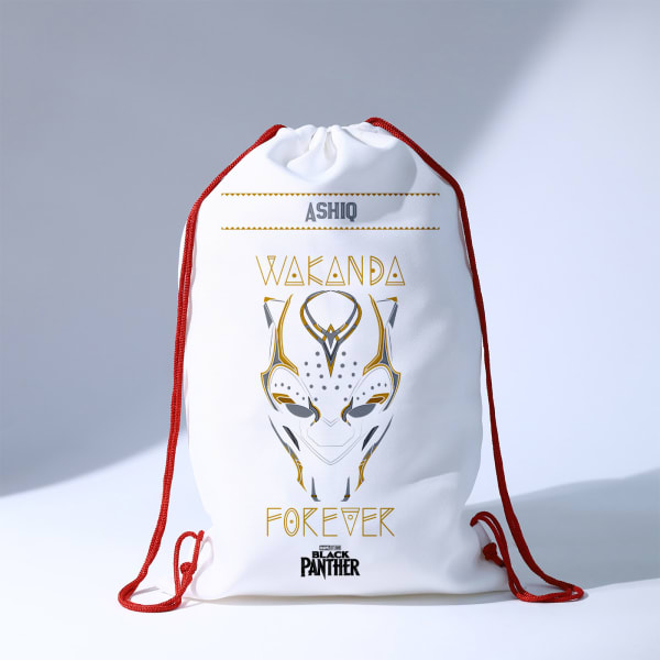 Wakanda Forever - Drawstring Bag - Personalized