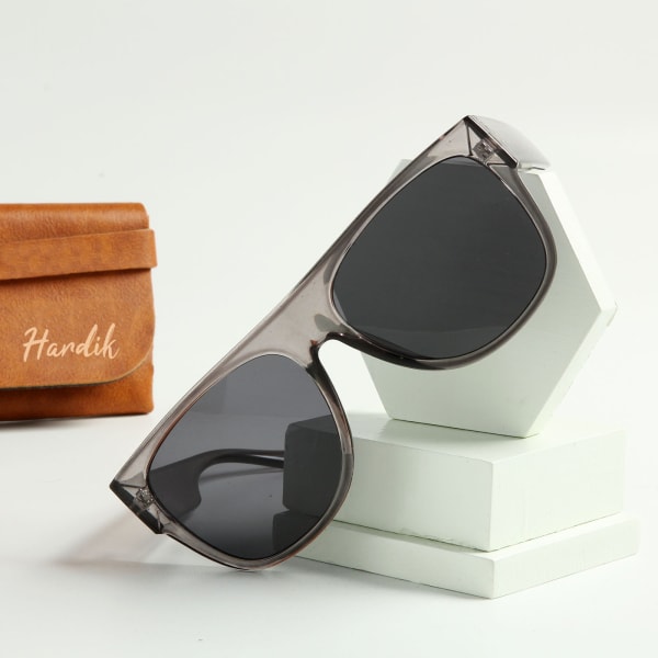 Wayfarer Sunglasses with Personalized Case