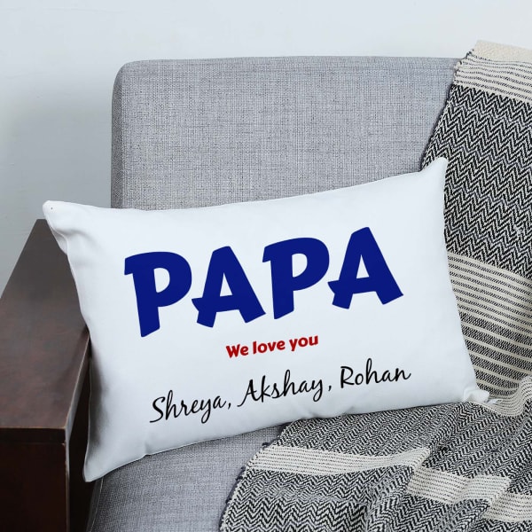 We Love You Papa Personalized Pillow