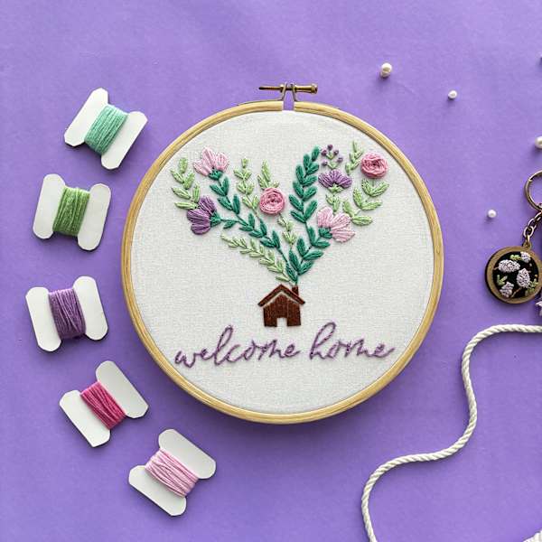 Welcome Home DIY Embroidery Kit