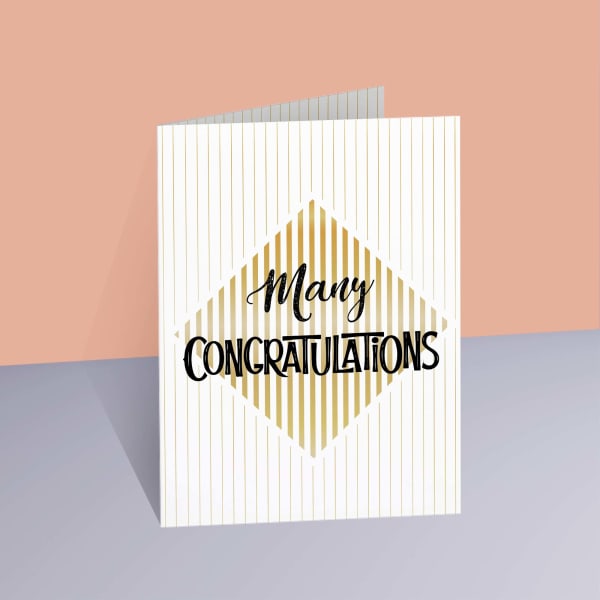 Well Deserved Personalized A5 Congrats Laminated Card