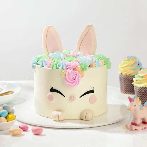 Whimsical Bunny Pastel Cake