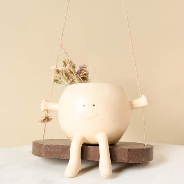 Whimsical Swing Planter Friend