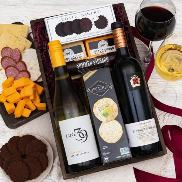 Wine Party Picnic Gift Crate