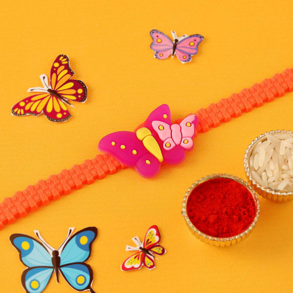 Wings Of A Butterfly Rakhi Band for Kids