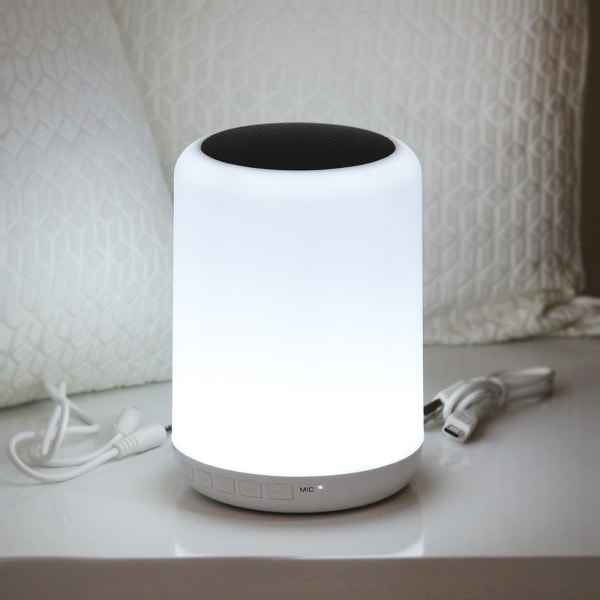 Wireless Bluetooth Speaker with Colorful Touch & LED Light Lamp