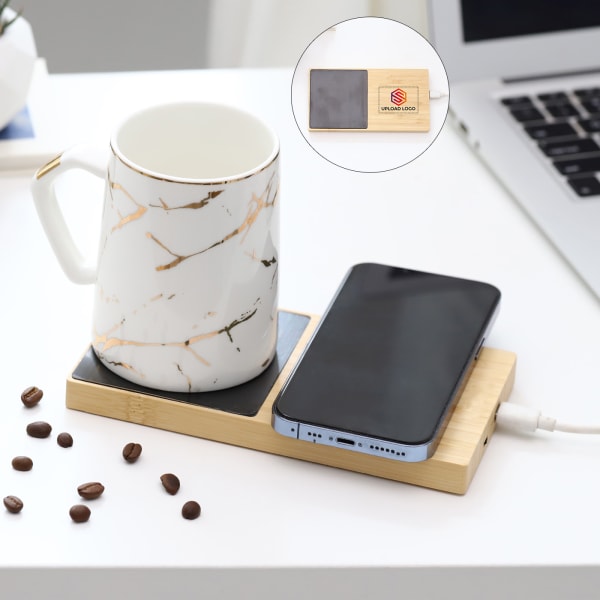 Wireless Charger With Cup Warmer - Personalized
