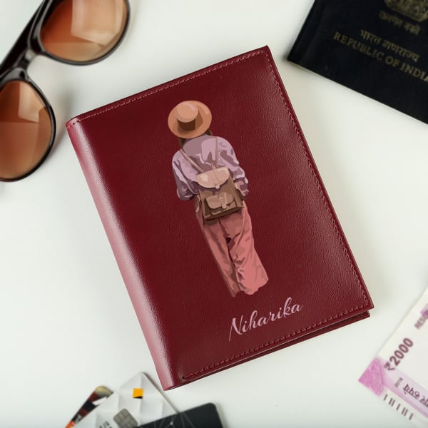 Women's Personalized Passport Organiser