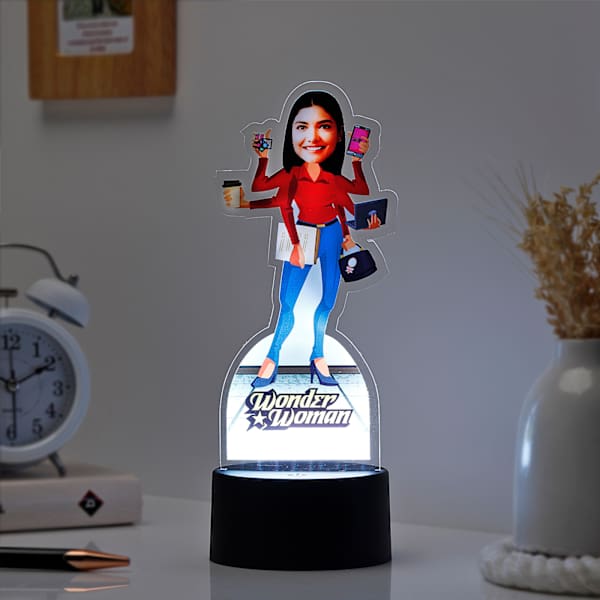 Wonder Woman Personalized LED Caricature