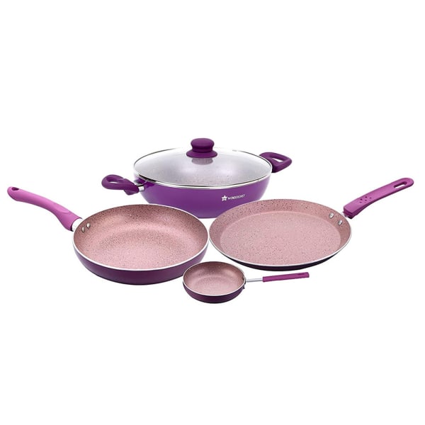 Buy/Send Wonderchef Royal Velvet Induction Base Cookware Set 4 Pcs