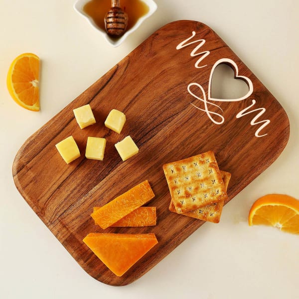 Wooden Chopping Board & Platter for Mom