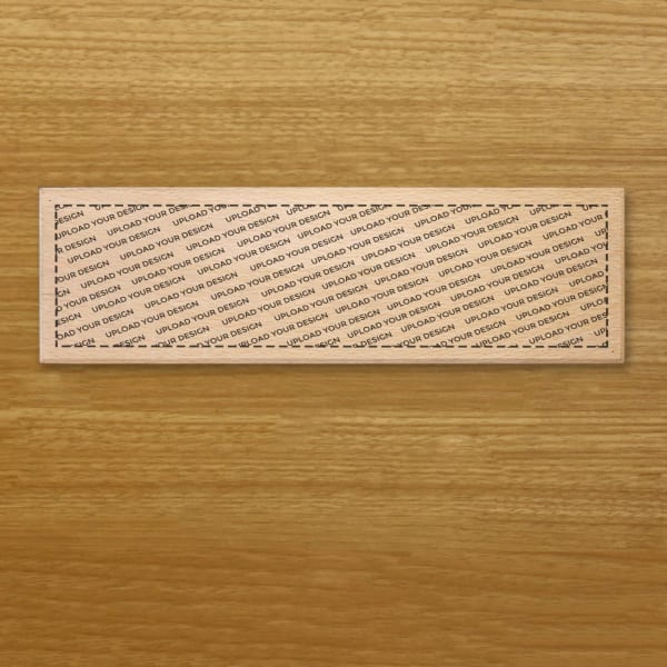 Wooden Name Plate With Upload Your Own Design Customisation
