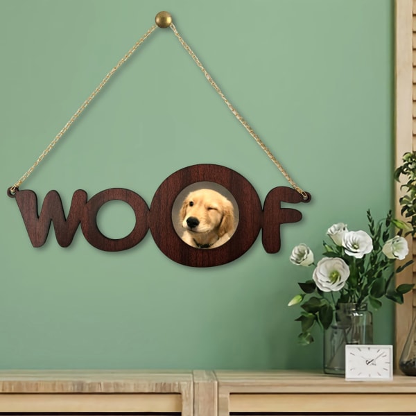 Buy/Send Woof Photo Frame Cherry Wood Online | IGP | JVS1267145