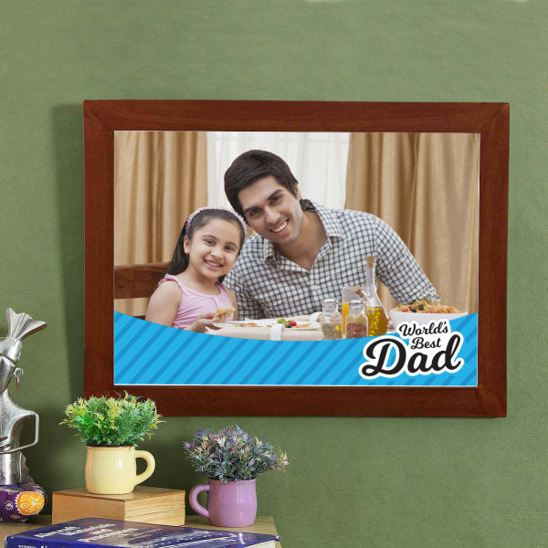 World S Best Dad Personalized Photo Frame Gift Send Father Day World S Best Dad Personalized Photo Frame