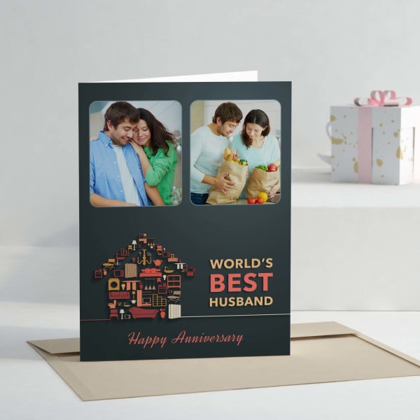 World S Best Husband Personalized Anniversary Greeting Card Gift Send Greeting Cards Gifts Online J11013716 Igp Com