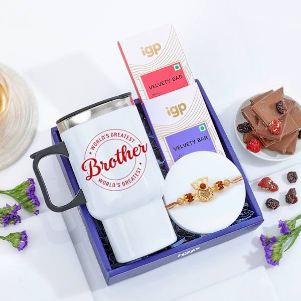 World's Greatest Brother Travel Mug Hamper