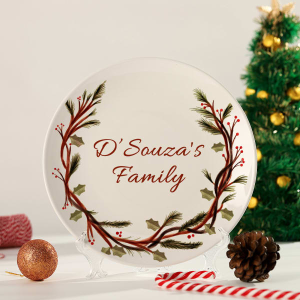 Xmas Cheer Personalized Decorative Plate
