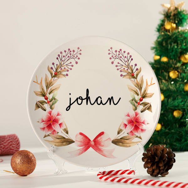 Xmas Vibes Personalized Decorative Plate