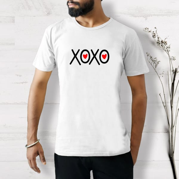 XOXO Cotton T-Shirt in White