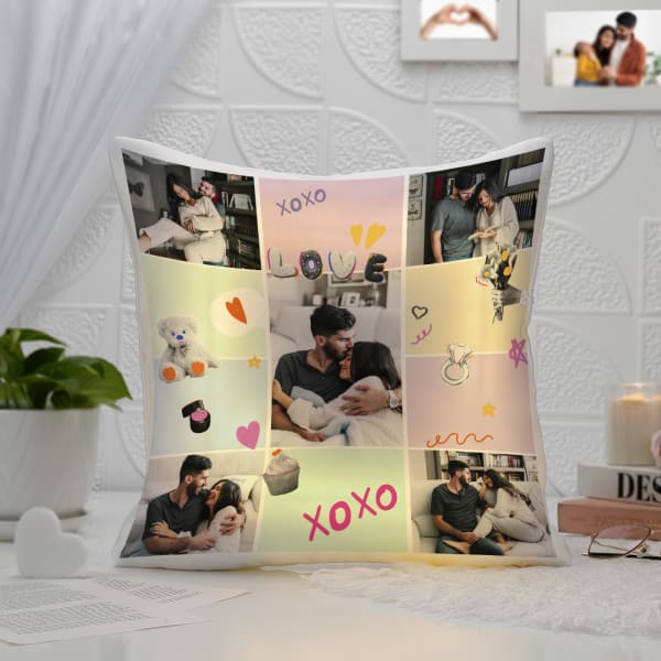 XOXO Love - Personalized LED Cushion