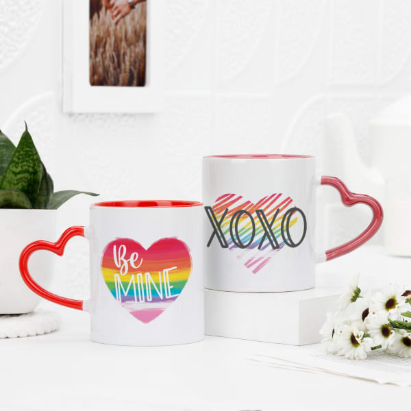 XOXO Pride Set of 2 Personalized Mugs